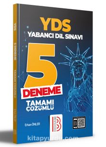 YDS Yabancı Dil Sınavı Tamamı Çözümlü 5 Deneme kitap kapağı
