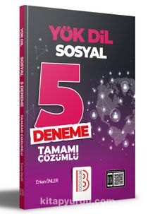 YÖKDİL Sosyal Tamamı Çözümlü 5 Deneme kitap kapağı