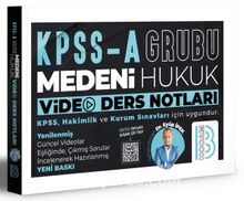 KPSS A Grubu Borçlar Hukuku Video Ders Notları kitap kapağı