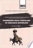 Lotman Kültür Göstergebilimi Bakış Açısından Nasreddin Hoca Fıkraları ve İngilizce Çevirileri kitap kapağı