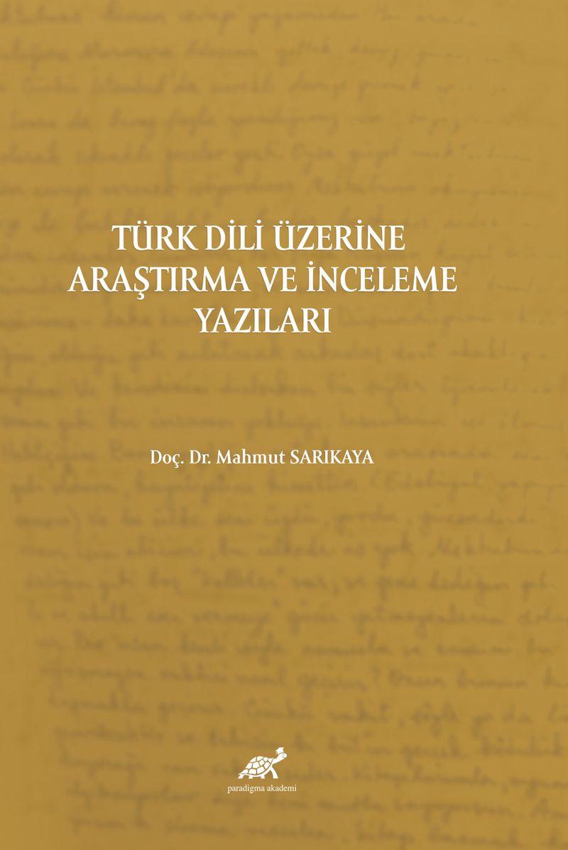 Türk Dili Üzerine Araştırma ve İnceleme Yazıları kitap kapağı