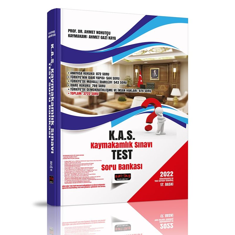 KAS Kaymakamlık Sınavı Test Soru Bankası 2022 kitap kapağı