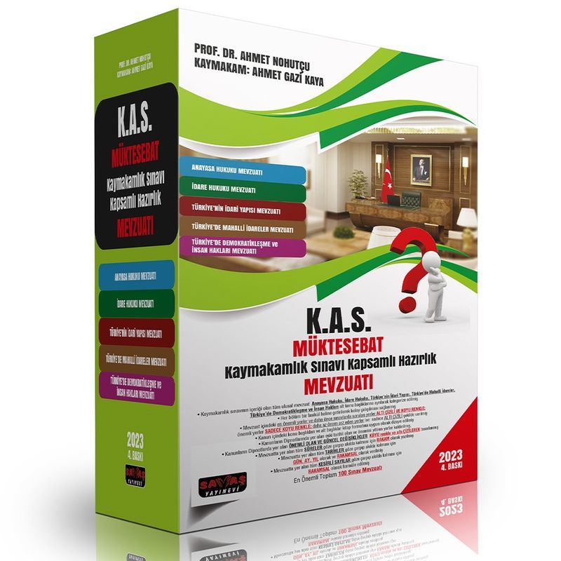 K.A.S. Müktesebat Kaymakamlık Sınavı Mevzuatı kitap kapağı