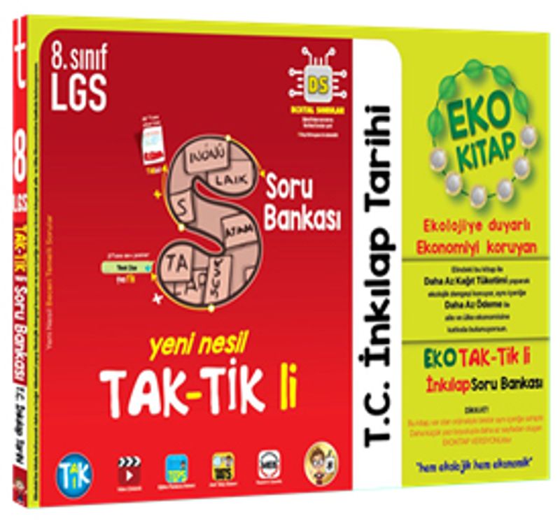 8. Sınıf T.C. İnkılap Tarihi ve Atatürkçülük Eko Taktikli Soru Bankası kitap kapağı