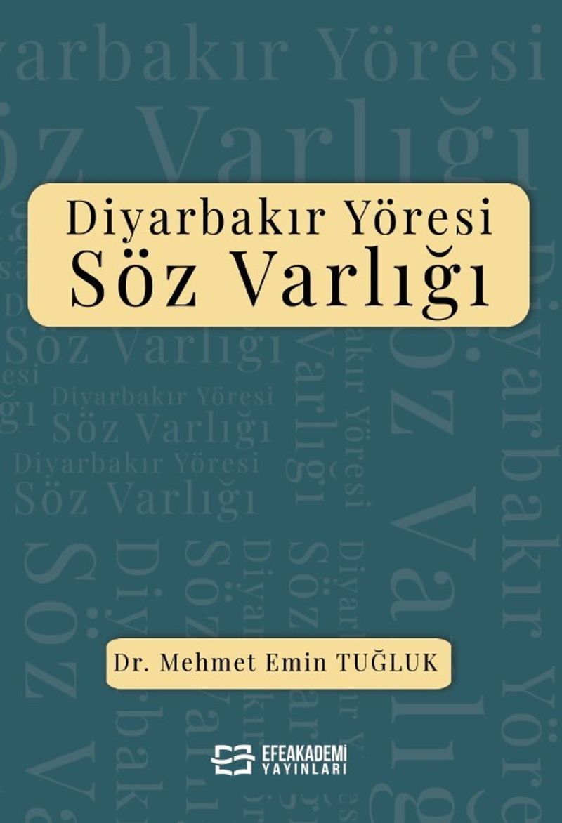 Diyarbakır Yöresi Söz Varlığı kitap kapağı
