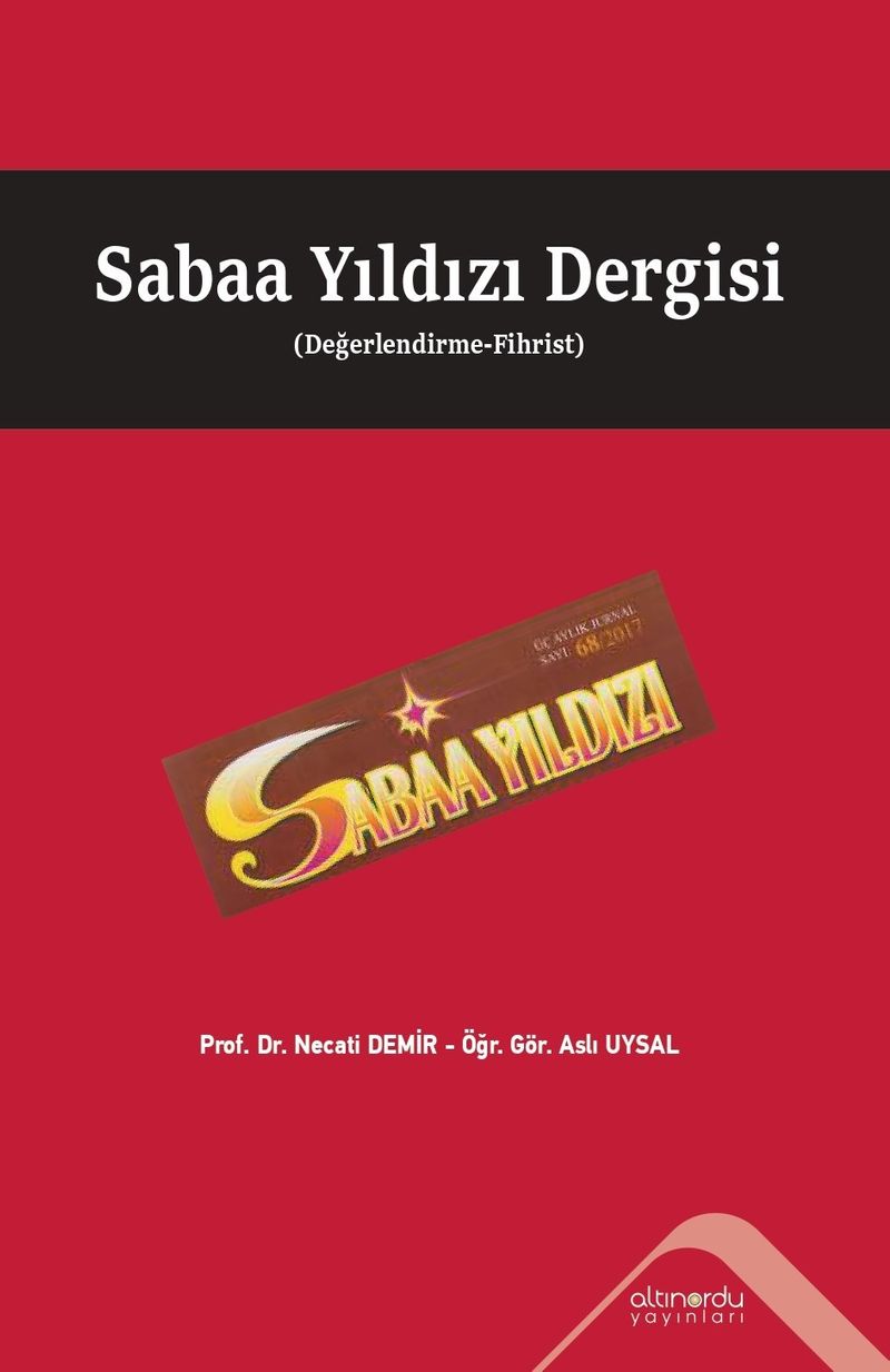 Sabaa Yıldızı Dergisi (Değerlendirme-Fihrist) kitap kapağı