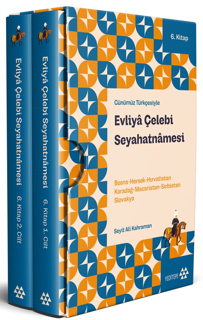 Günümüz Türkçesiyle Evliya Çelebi Seyahatnamesi Bosna-Hersek-Hırvatistan-Karadağ-Macaristan-Sırbistan-Slovakya 6. Kitap 2 Cilt (Kutulu) kitap kapağı