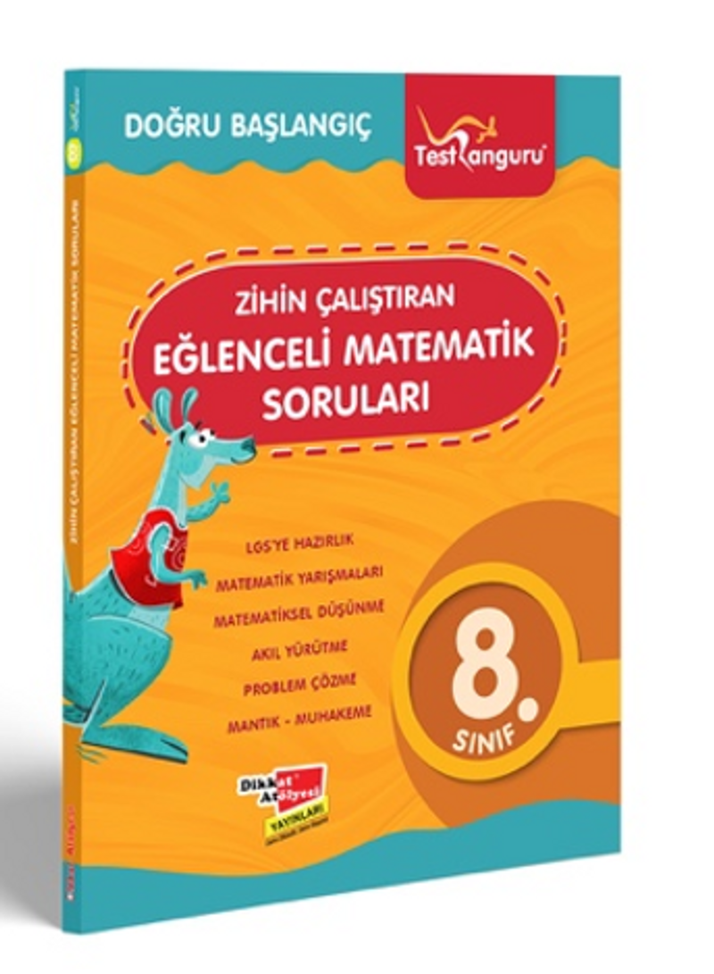 8.Sınıf Zihin Çalıştıran Eğlenceli Kanguru Matematik Soruları kitap kapağı