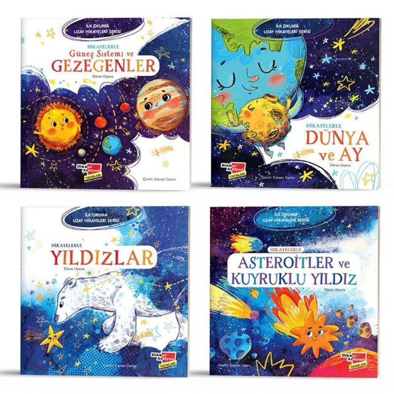 İlk Okuma Uzay Hikayeleri Serisi 4'lü Set kitap kapağı