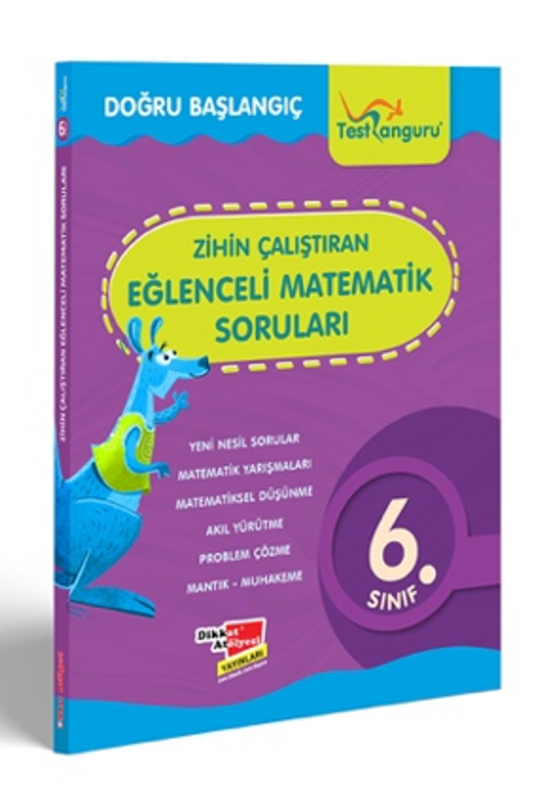 6.Sınıf Zihin Çalıştıran Eğlenceli Kanguru Matematik Soruları kitap kapağı