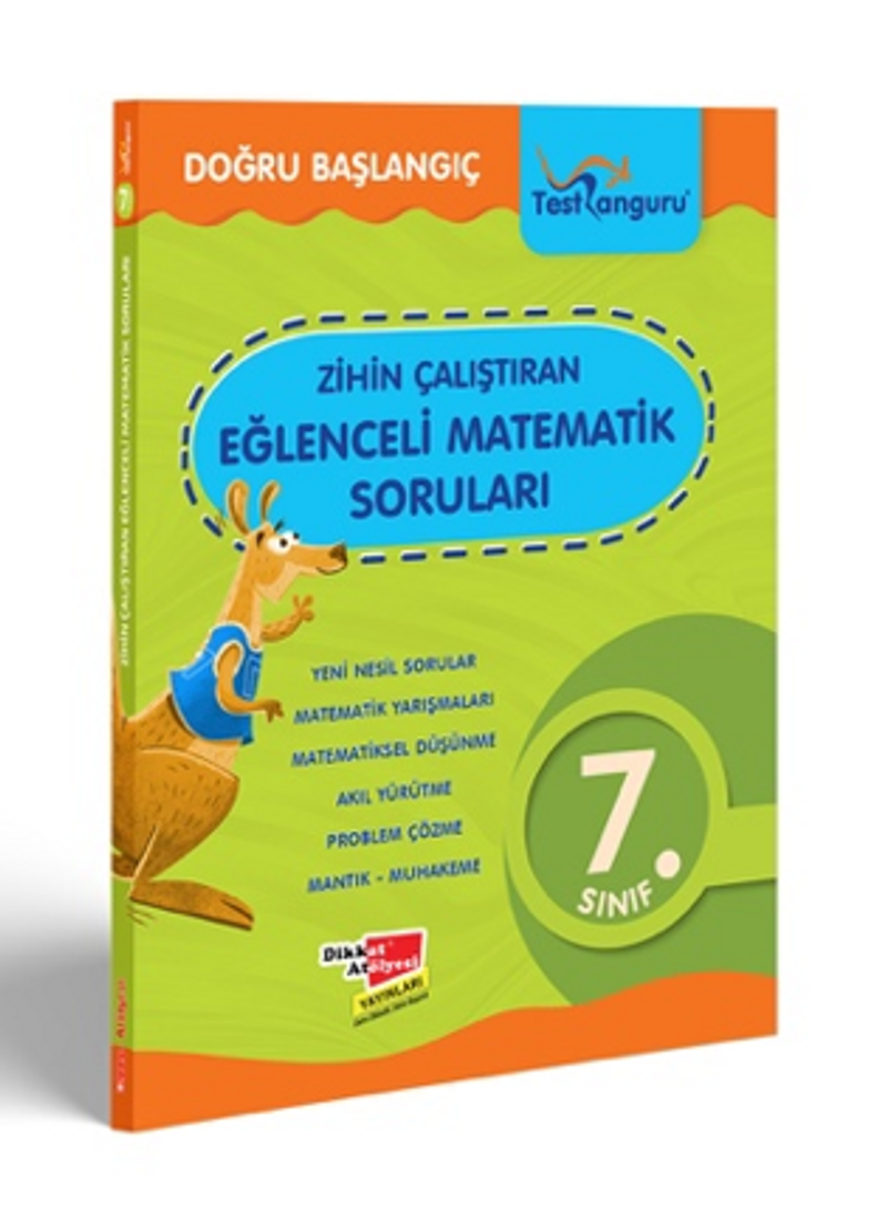 7.Sınıf Zihin Çalıştıran Eğlenceli Kanguru Matematik Soruları kitap kapağı