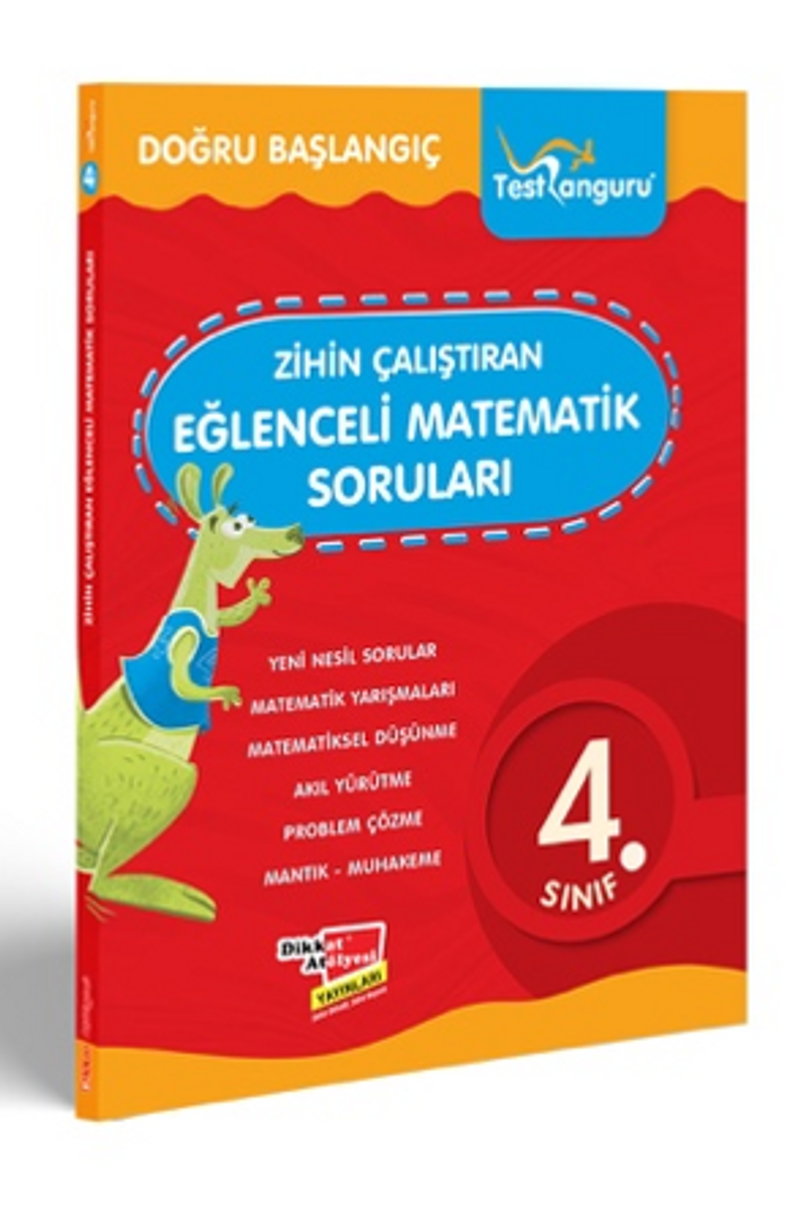 4.Sınıf Zihin Çalıştıran Eğlenceli Kanguru Matematik Soruları kitap kapağı