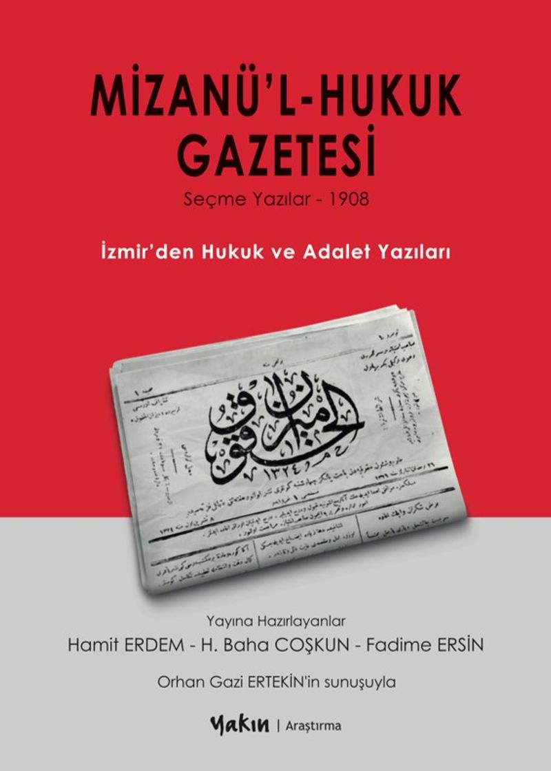 Mizanü'l Hukuk Gazetesi kitap kapağı