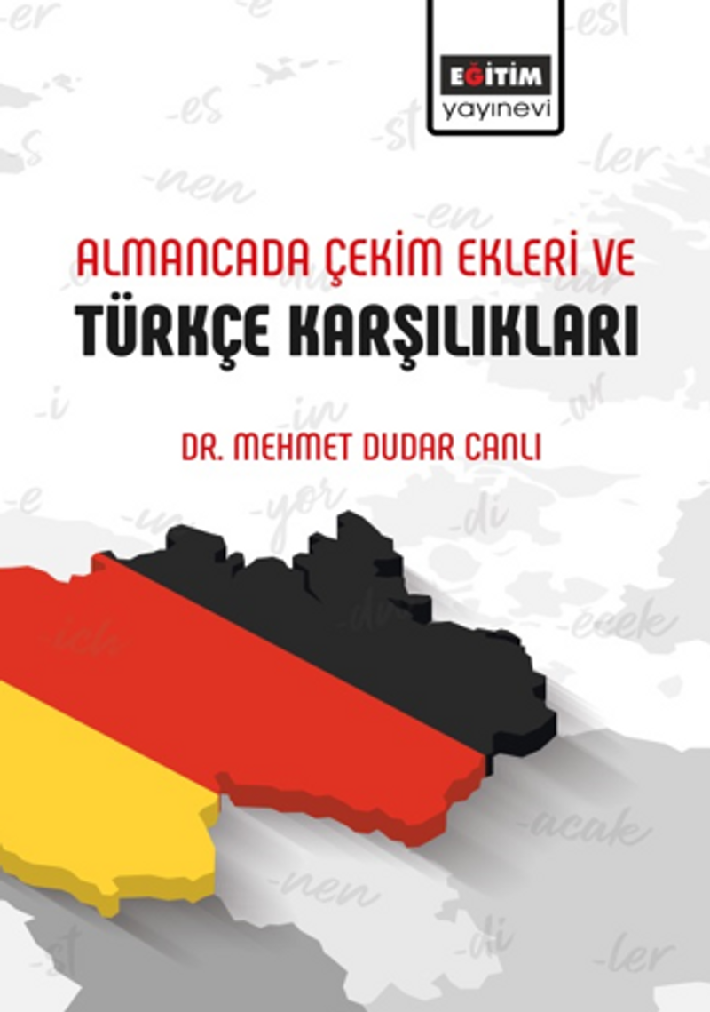 Almancada Çekim Ekleri ve Türkçe Karşılıkları kitap kapağı