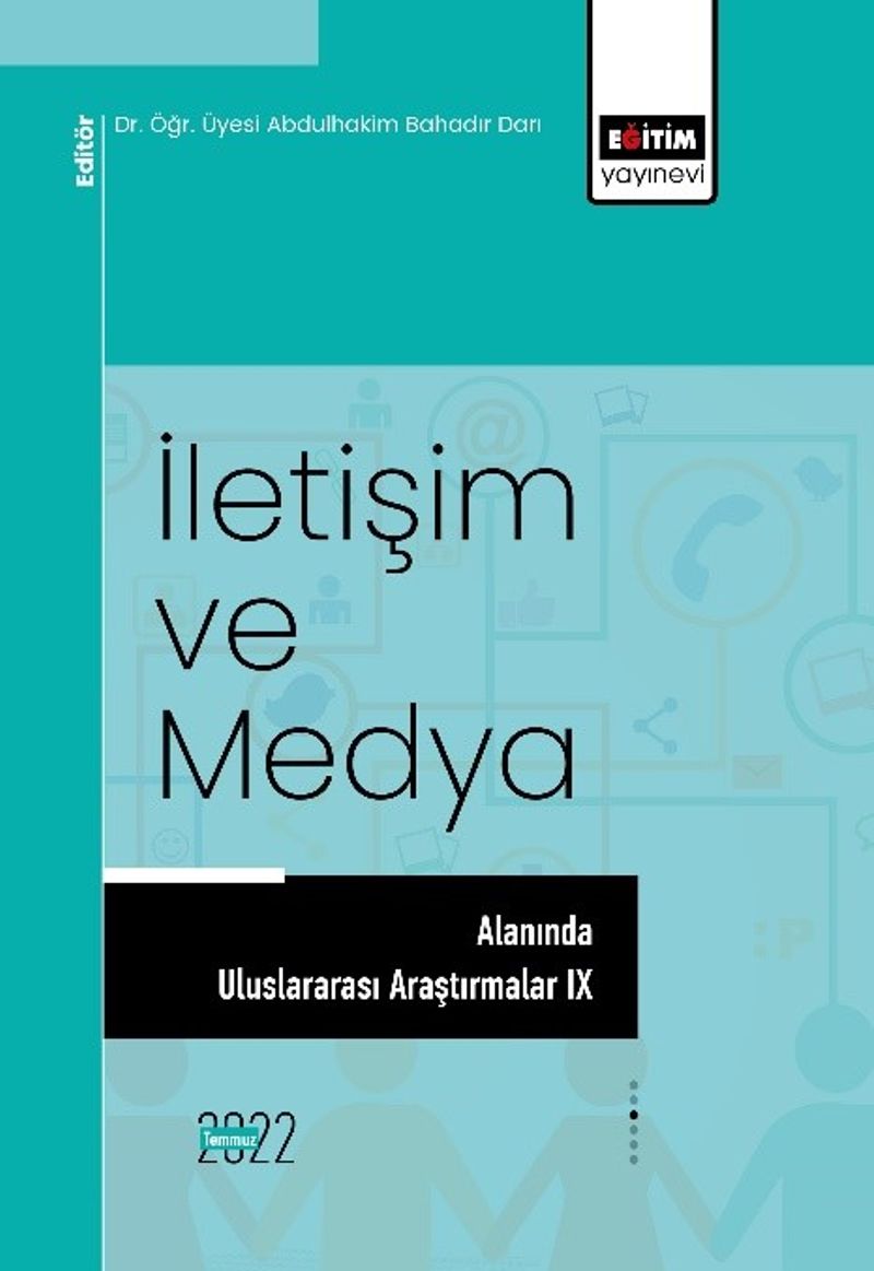 İletişim ve Medya Alanında Uluslararası Araştırmalar IX kitap kapağı