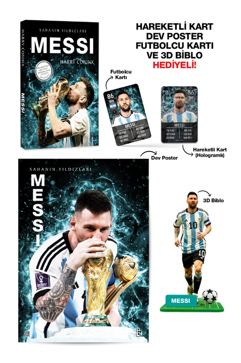 Messi / Sahanın Yıldızları kitap kapağı