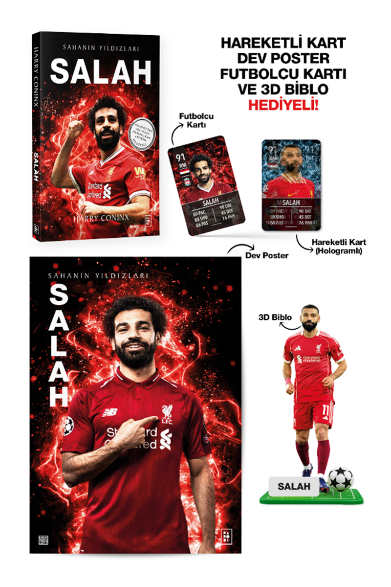 Salah - Sahanın Yıldızları - 3D Biblo, Hareketli Kart, Dev Poster ve Futbolcu Kartı Hediyeli! kitap kapağı