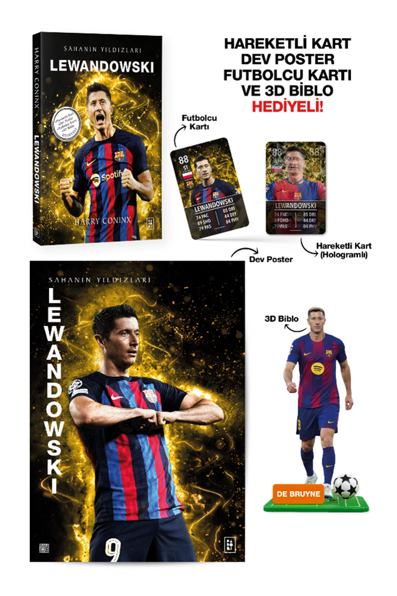 Lewandowski - Sahanın Yıldızları - 3D Biblo, Hareketli Kart, Dev Poster ve Futbolcu Kartı Hediyeli! kitap kapağı