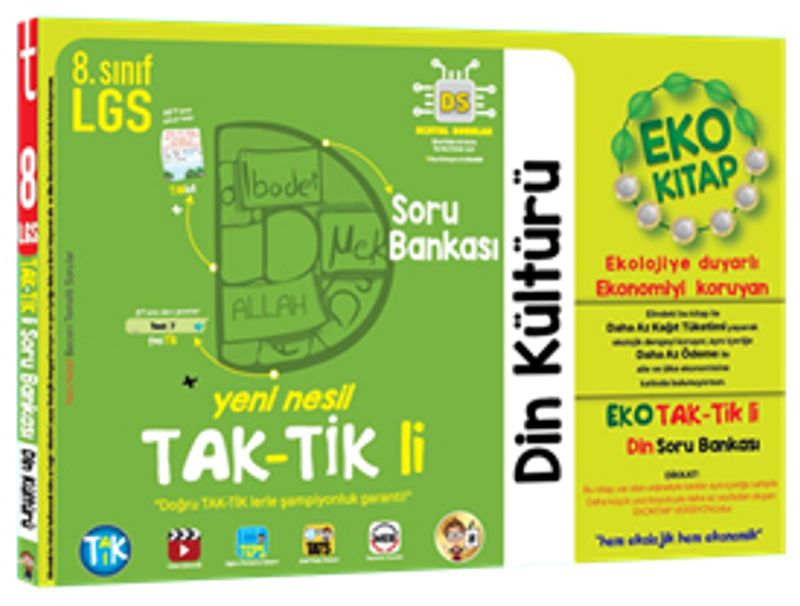 8. Sınıf Din Kültürü ve Ahlak Bilgisi Eko Taktikli Soru Bankası kitap kapağı