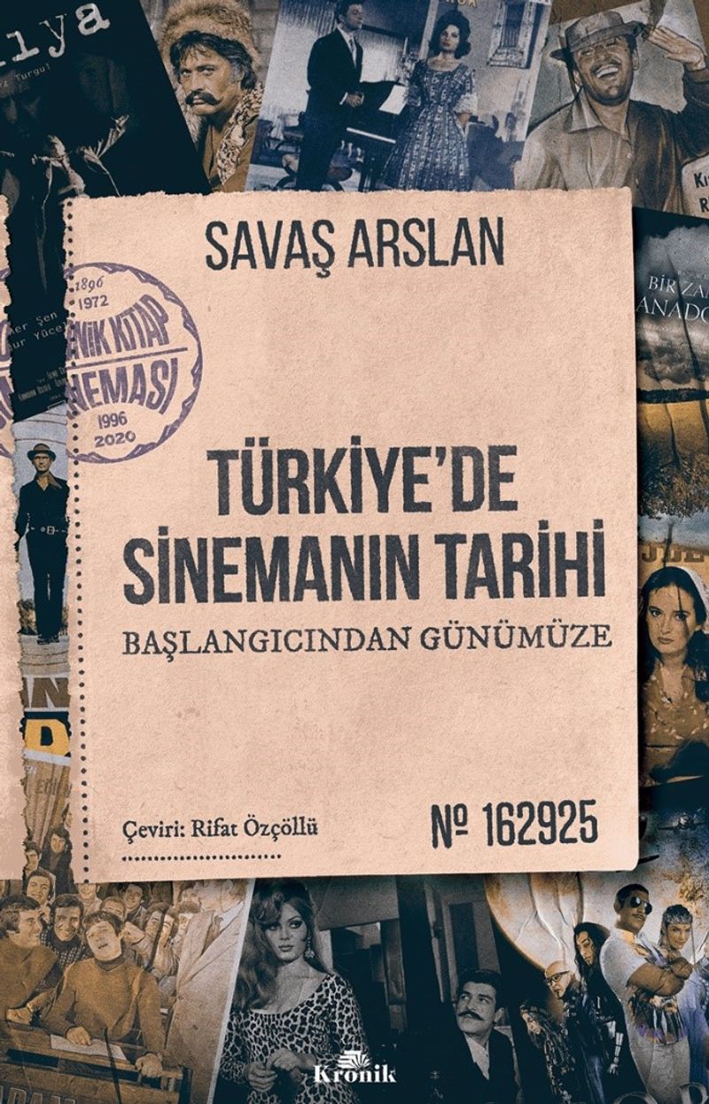 Türkiye'de Sinemanın Tarihi Başlangıcından Günümüze kitap kapağı