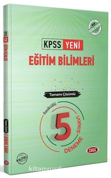KPSS Eğitim Bilimleri Tamamı Çözümlü 5 Fasikül Deneme Sınavı kitap kapağı