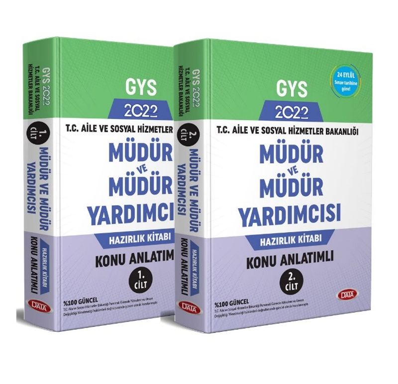 T.C. Aile ve Sosyal Hizmet Bakanlığı GYS Müdür ve Müdür Yardımcısı Konu Anlatımlı 1-2 kitap kapağı