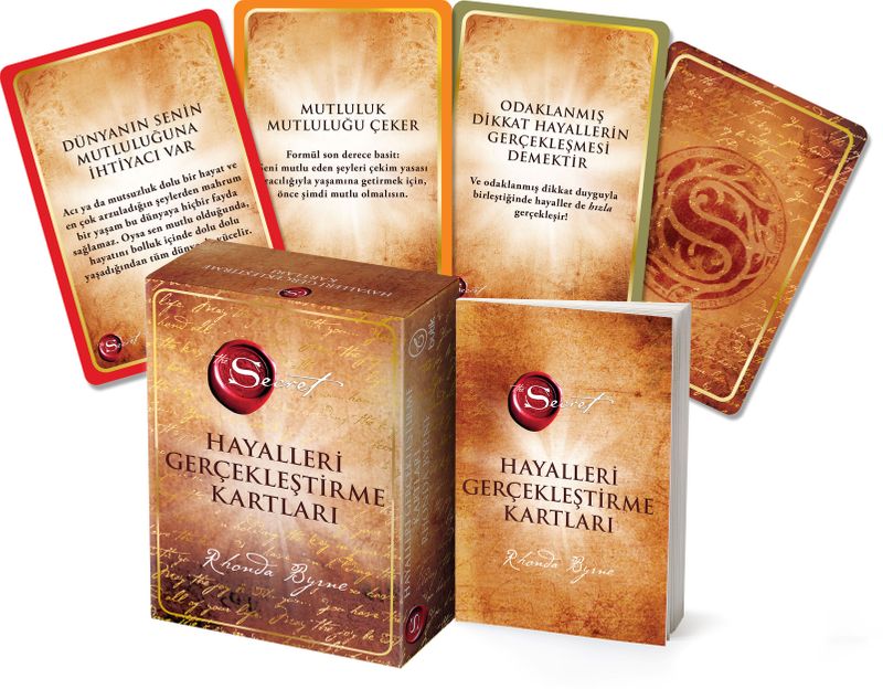 The Secret Hayalleri Gerçekleştirme Kartları (65 Kartlık Deste ve Rehber Kitap) kitap kapağı