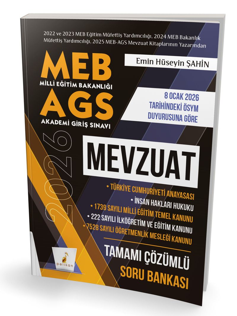 MEB - AGS Hazırlık Mevzuat Tamamı Çözümlü Soru Bankası kitap kapağı