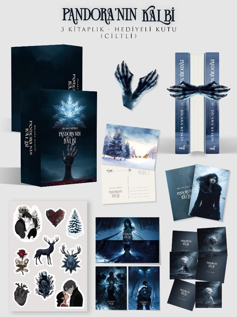 Pandora’nın Kalbi (3 Kitap Takım Ciltli - Hediye Kutulu) kitap kapağı