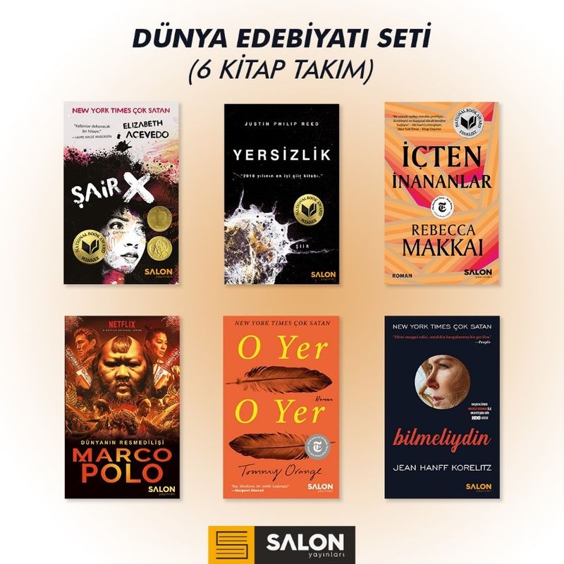 Dünya Edebiyatı Seti (6 Kitap Takım) kitap kapağı