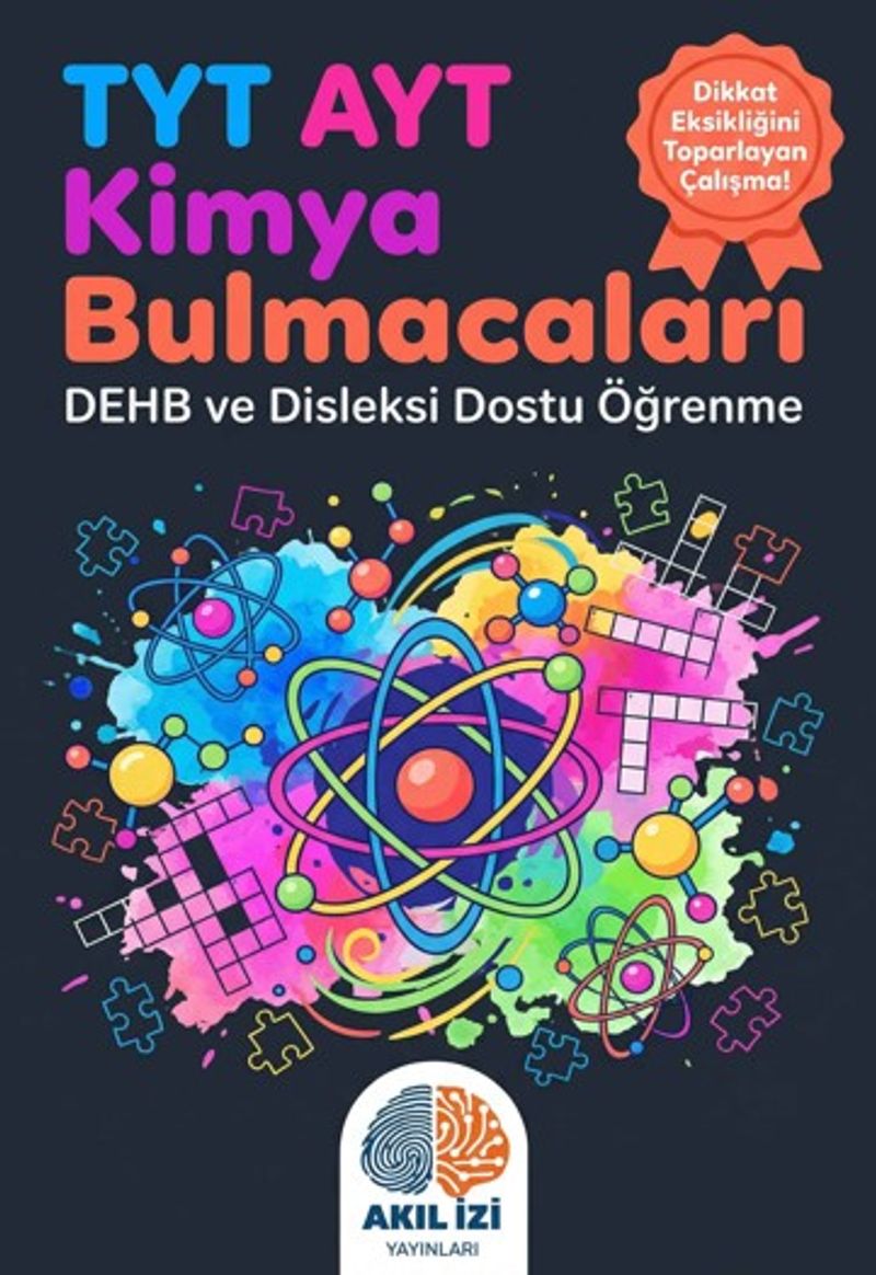 TYT-AYT Kimya Bulmacaları Dehb ve Disleksi Dostu Öğrenme kitap kapağı