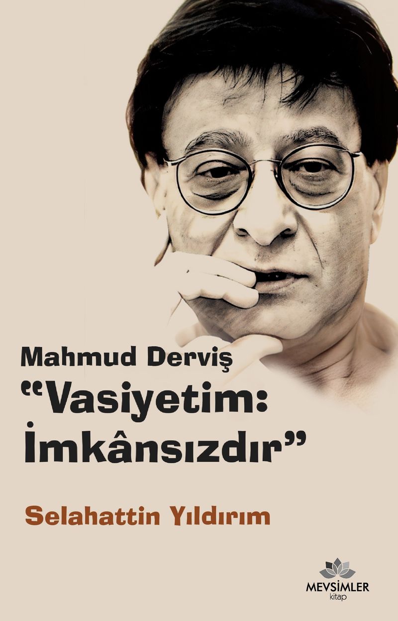 Mahmud Derviş “Vasiyetim: İmkansızdır” kitap kapağı