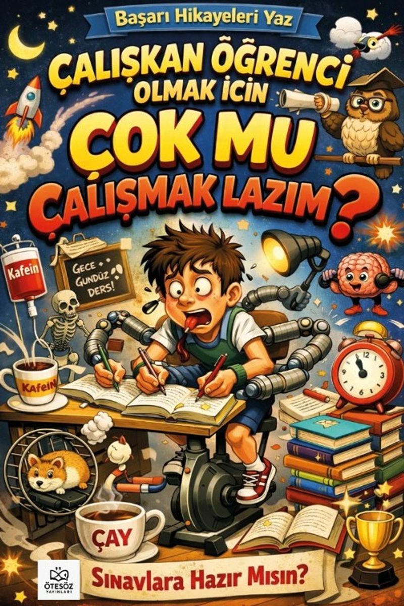 Çalışkan Öğrenci Olmak İçin Çok Mu Çalışmak Lazım? kitap kapağı