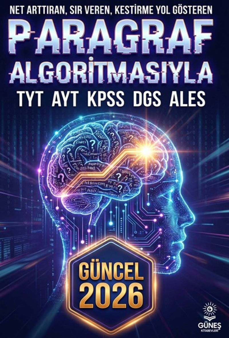 Güncel 2026 Paragraf Algoritmasıyla TYT-AYT-KPSS-DGS-ALES kitap kapağı