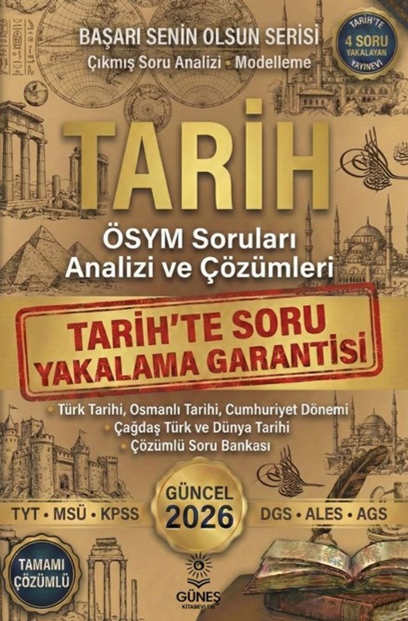 TYT-MSÜ-KPSS-DGS-ALES-AGS 2026 Güncel Tarih kitap kapağı