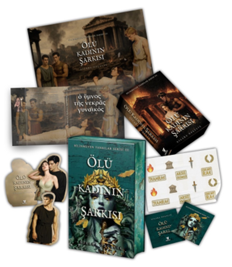 Ölü Kadının Şarkısı (Yan Boyamalı Kutulu Set) kitap kapağı