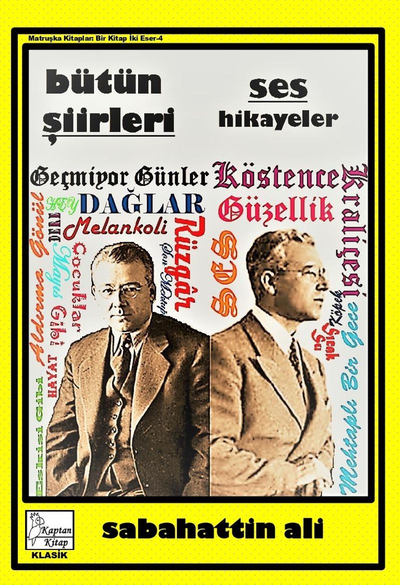 Sabahattin Ali Bütün Şiirleri Ses-Hikayeler kitap kapağı