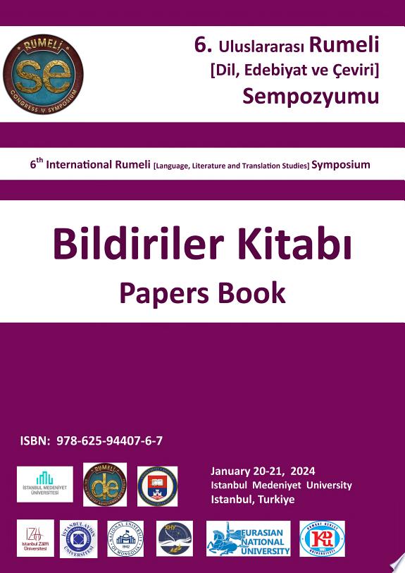 6. Rumeli [DİL, EDEBİYAT VE ÇEVİRİ] SEMPOZYUMU BİLDİRİLER KİTABI kitap kapağı