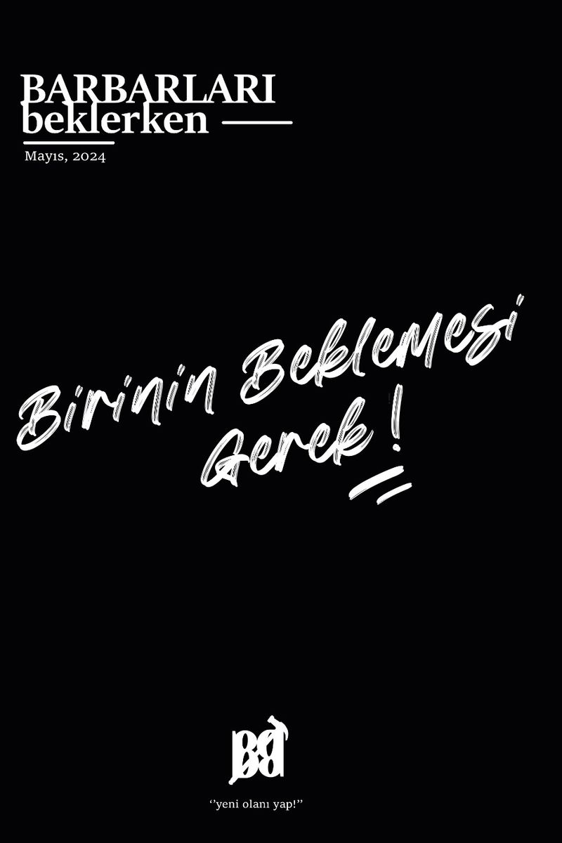 Barbarları Beklerken Mayıs 2024 kitap kapağı