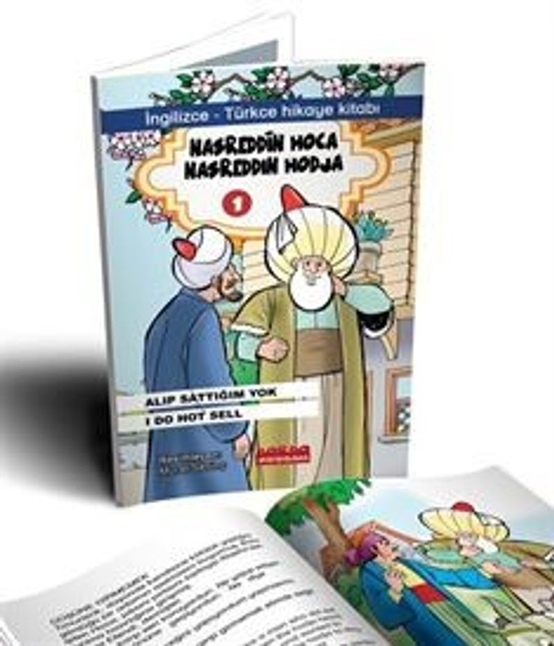 Nasrettin Hoca 1 / İngilizce - Türkçe Hikayeler (Renkli - Resimli 7+Yaş) İlköğretim Düzeyi kitap kapağı