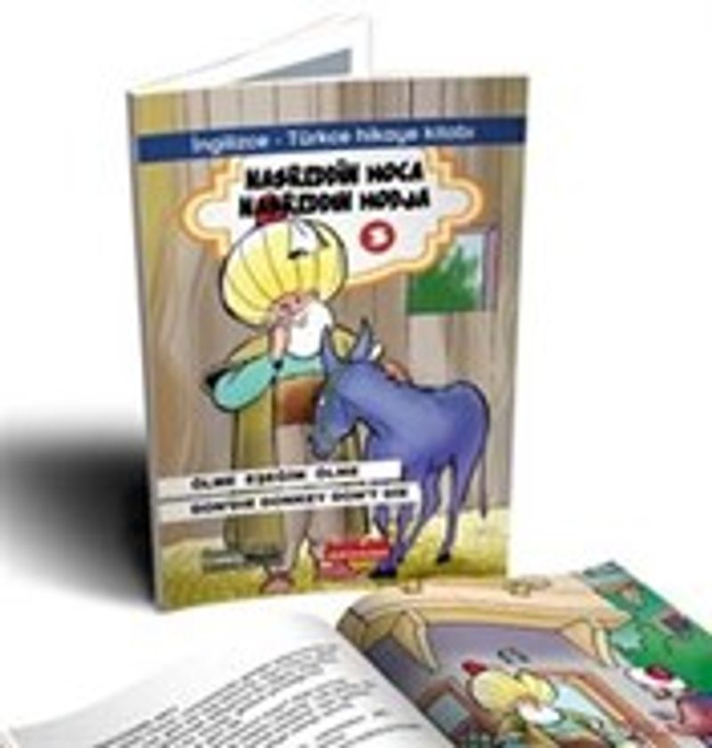 Nasrettin Hoca 3 İngilizce - Türkçe (Renkli - Resimli 7+Yaş) İlköğretim Düzeyi kitap kapağı