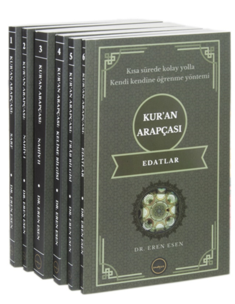 Kur'an Arapçası Seti (6 Cilt) Sarf, Nahiv, Kelime Bilgisi, İ'rab, Edatlar kitap kapağı