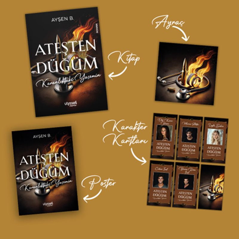 Ateşten Düğüm: Karanlıktaki Yasemin kitap kapağı