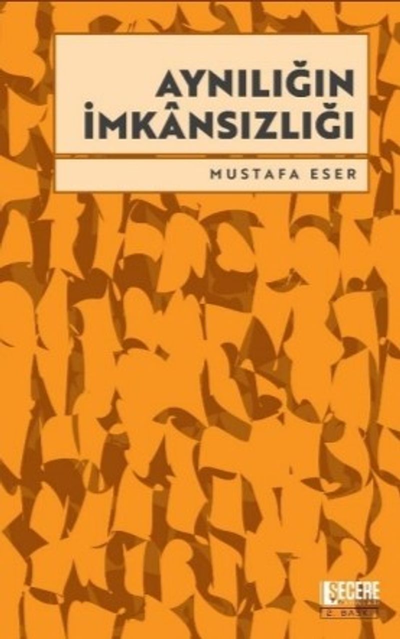 Aynılığın İmkansızlığı kitap kapağı