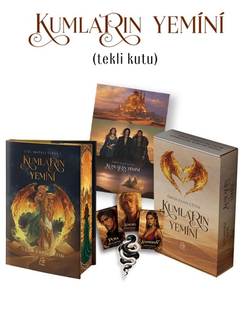 Kumların Yemini - Çöl Masalı 1 (Kutulu-Ciltli-Yan Boymalı) kitap kapağı