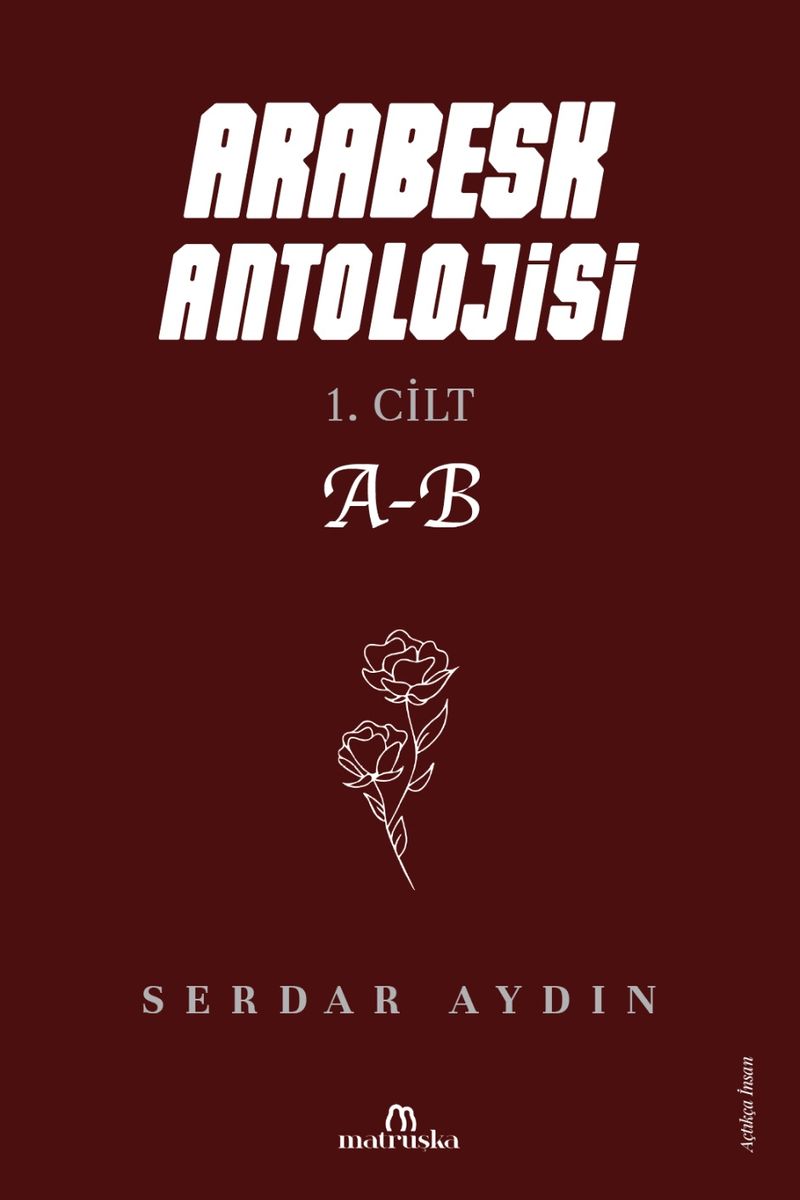 Arabesk Antolojisi 1. Cilt A-B kitap kapağı