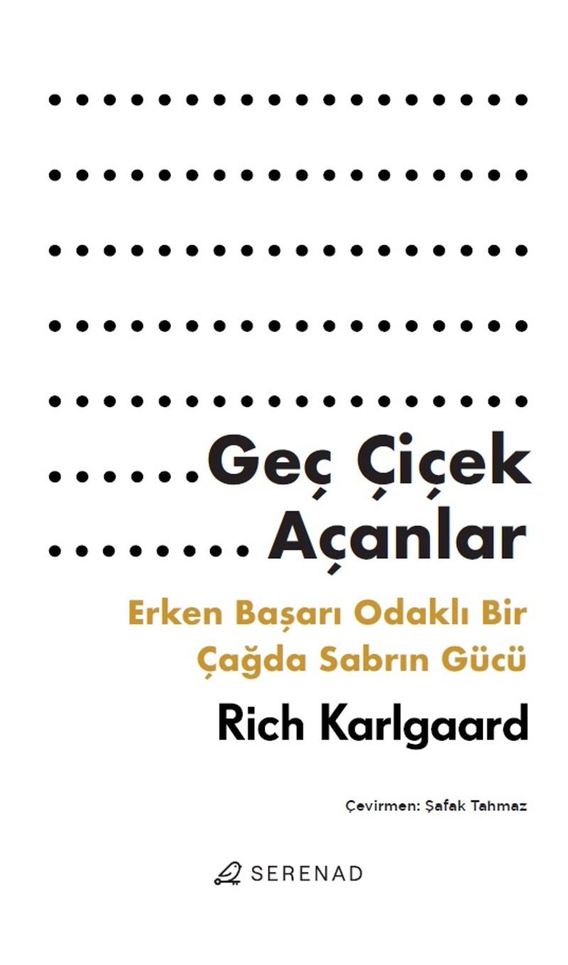 Geç Çiçek Açanlar kitap kapağı