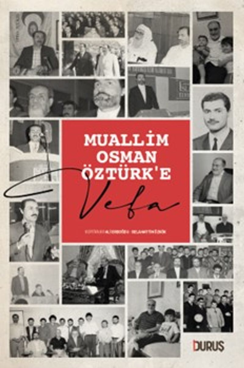 Muallim Osman Öztürk'e Vefa kitap kapağı