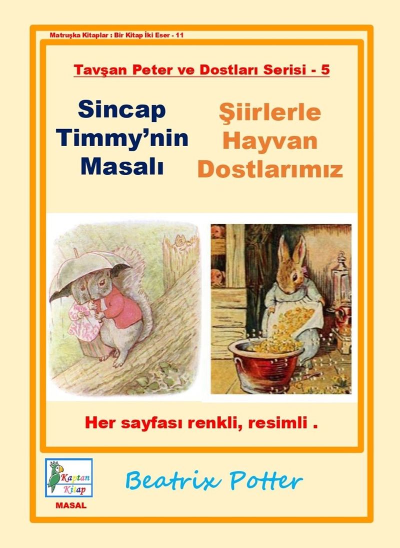 Sincap Timmy'nin Masalı - Şiirlerle Hayvan Dostlarımız kitap kapağı