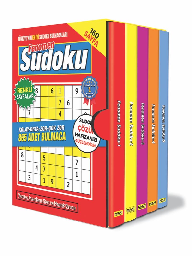 Fenomen Sudoku Bulmaca Seti (5 Kitap) kitap kapağı